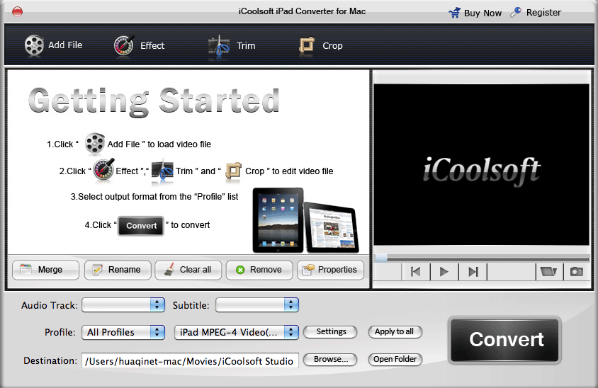 iCoolsoft iPad Converter for Mac